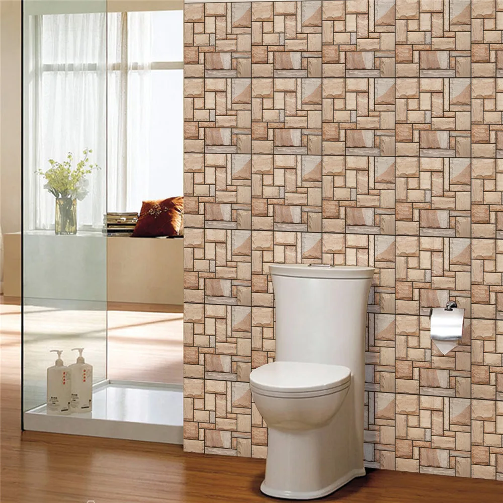 5Pcs 3D Brick Wall Sticker PVC Tile Self-adhesive Waterproof Kitchen Bathroom Home Decor DIY Removable Wallpaper Stickers
5Pcs 3D Brick Wall Sticker PVC Tile Self-adhesive Waterproof Kitchen Bathroom Home Decor DIY Removable Wallpaper Stickers