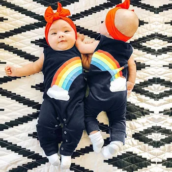 Infant Baby Boys&Girls Sleeveless Vest Rainbow Print Jumpsuit Romper Clothes Baby Clothes Girl Newborn Body Dla Dziewczynek
Infant Baby Boys&Girls Sleeveless Vest Rainbow Print Jumpsuit Romper Clothes Baby Clothes Girl Newborn Body Dla Dziewczynek