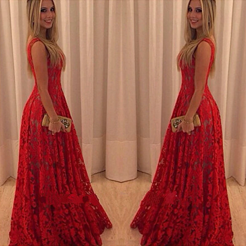 sleeveless hollow out floral lace maxi long dress vestidos summer women dresses round neck evening party sexy elegant red dress
sleeveless hollow out floral lace maxi long dress vestidos summer women dresses round neck evening party sexy elegant red dress