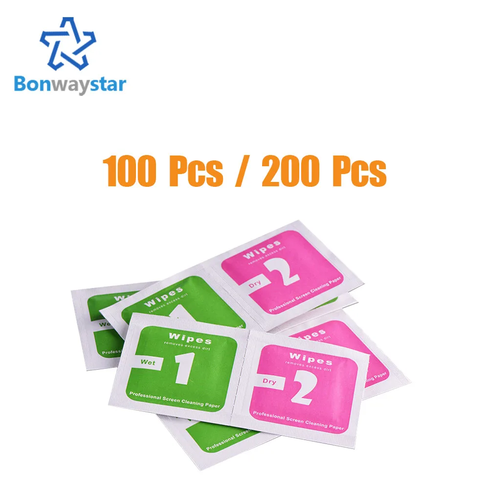 100 PCS / 200 PCS for Camera Lens Optical LCD Screen Cleaner for iPhone mobile phone Wet Dry Cleaning Wipes wholesale price
100 PCS / 200 PCS for Camera Lens Optical LCD Screen Cleaner for iPhone mobile phone Wet Dry Cleaning Wipes wholesale price