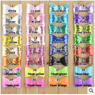 NEW Free Shipping64pcs/lot 32 Colors 3.15" Glitter Hair Bows Embroidered Sequin Bow Appliques girls Bowknot Sequin Hair Bow
NEW Free Shipping64pcs/lot 32 Colors 3.15" Glitter Hair Bows Embroidered Sequin Bow Appliques girls Bowknot Sequin Hair Bow