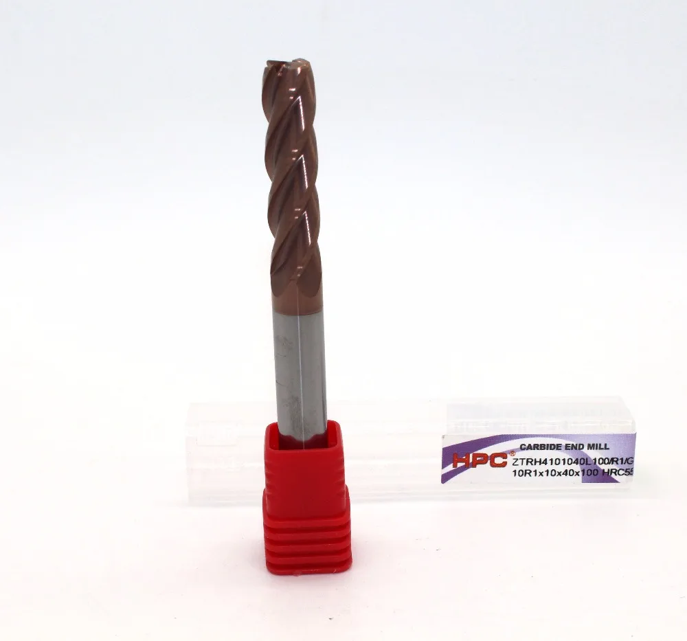 6R1*6*20*100/6R0.5*6*20*100 of 4 flutes HRC 55 mill cutter corner radius solid carbide end CNC machine milling tools | Инструменты