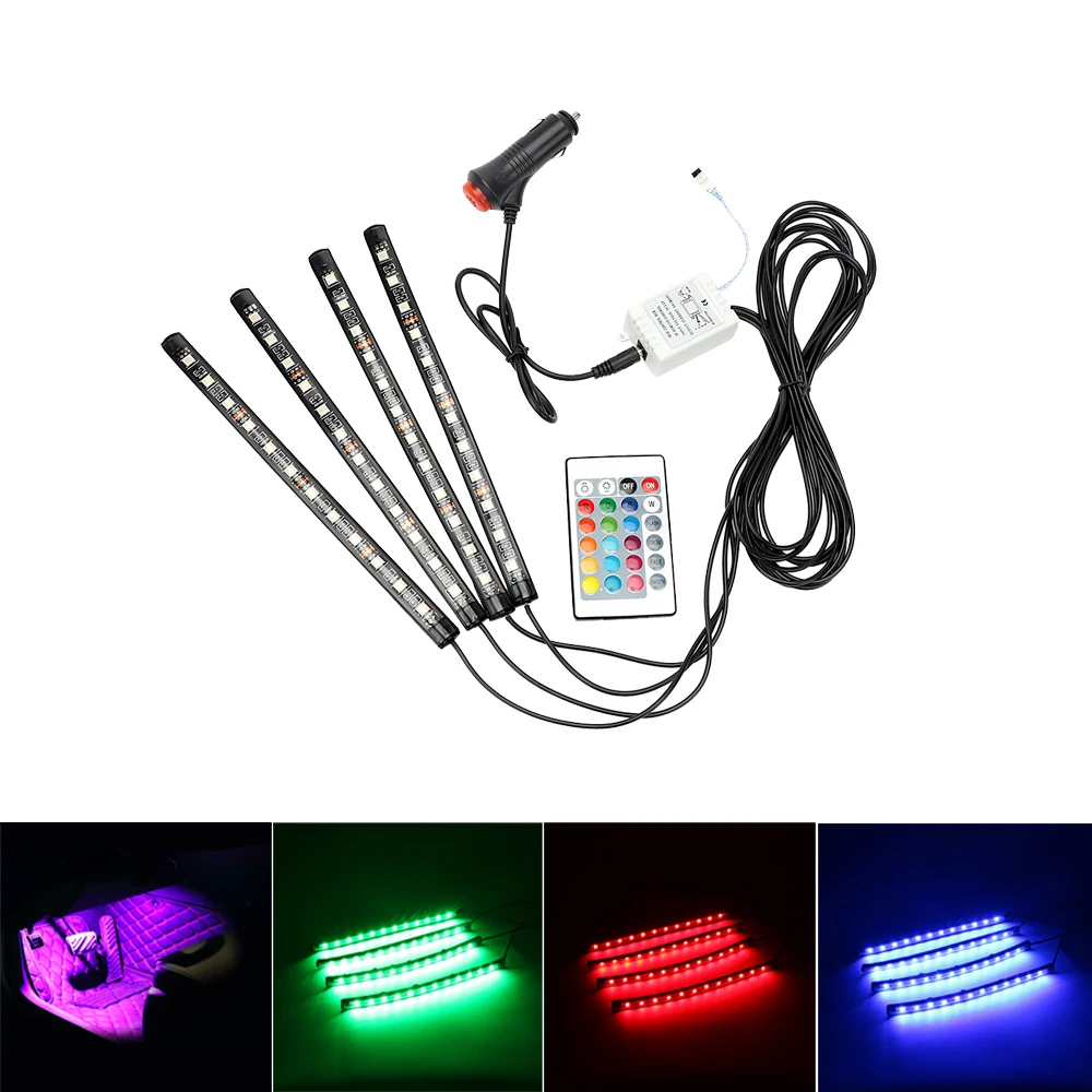 ITimo Car Atmosphere Lamp with Remote Controller Led Strip Lights Decorative Lamp Car Interior Light Source Car-styling 12 LEDs
ITimo Car Atmosphere Lamp with Remote Controller Led Strip Lights Decorative Lamp Car Interior Light Source Car-styling 12 LEDs