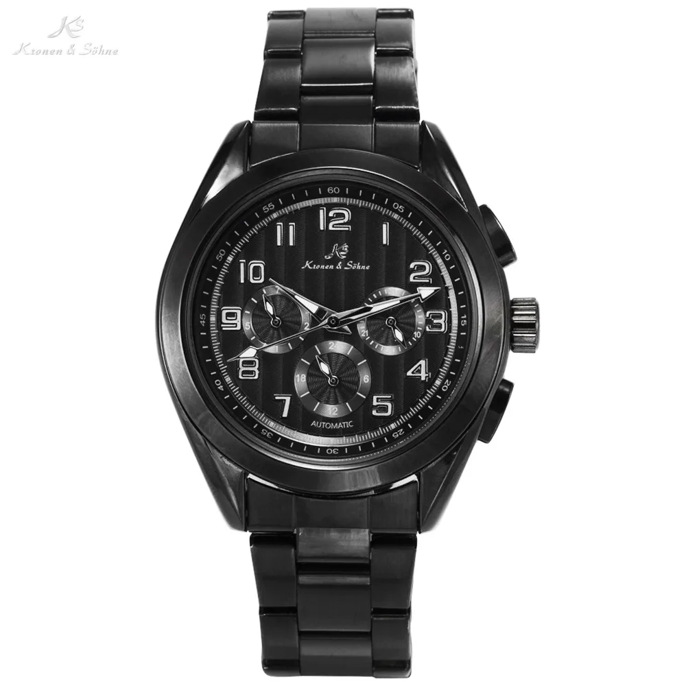 Imperial KS luxury Brand Mechanical Wristwatch Black Auto Date Day 24 Hours Display Clock Men Automatic Self Wind Watch / KS289
Imperial KS luxury Brand Mechanical Wristwatch Black Auto Date Day 24 Hours Display Clock Men Automatic Self Wind Watch / KS289