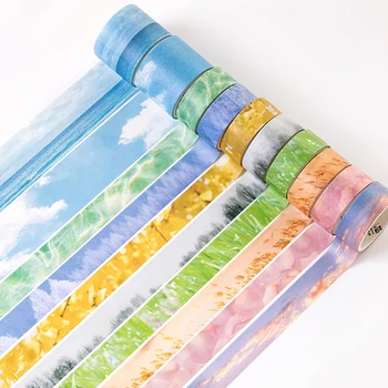 10 rolls/set Natural beautiful scenery Blue sky plants 4 seasons beauty washi tape DIY Planner scrapbooking masking tape escolar
10 rolls/set Natural beautiful scenery Blue sky plants 4 seasons beauty washi tape DIY Planner scrapbooking masking tape escolar