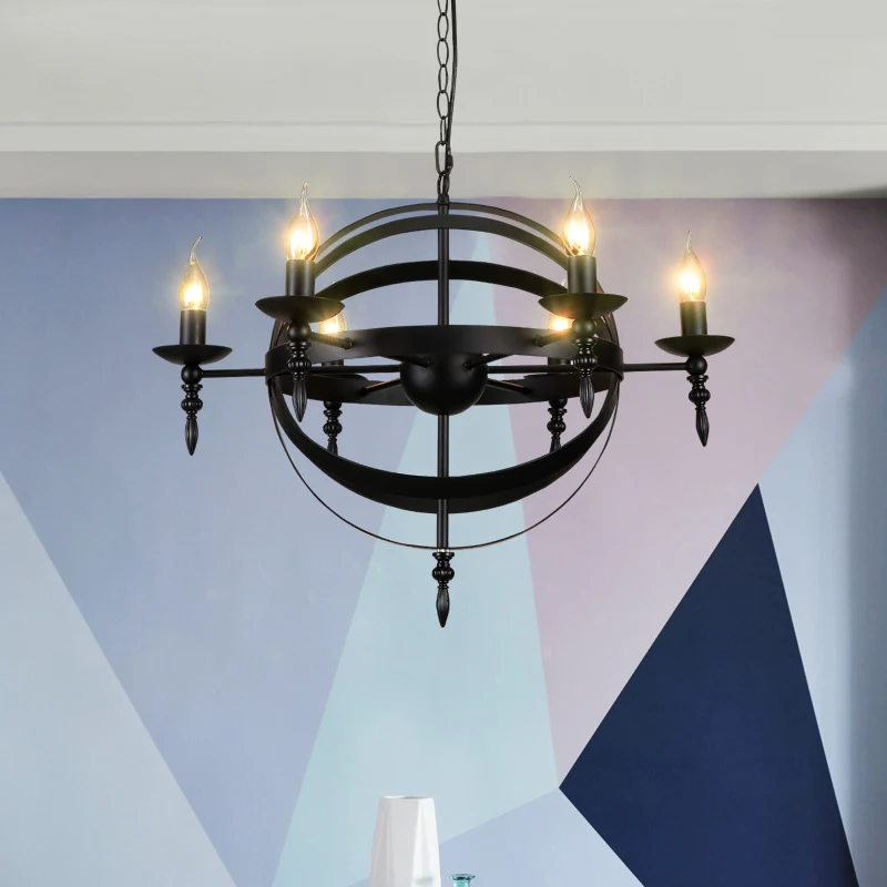 American Steam Pendant Lamps European Retro Black Pendant Lights Fixture Vintage Round Droplight Home Indoor Lighting Dia65cm
American Steam Pendant Lamps European Retro Black Pendant Lights Fixture Vintage Round Droplight Home Indoor Lighting Dia65cm