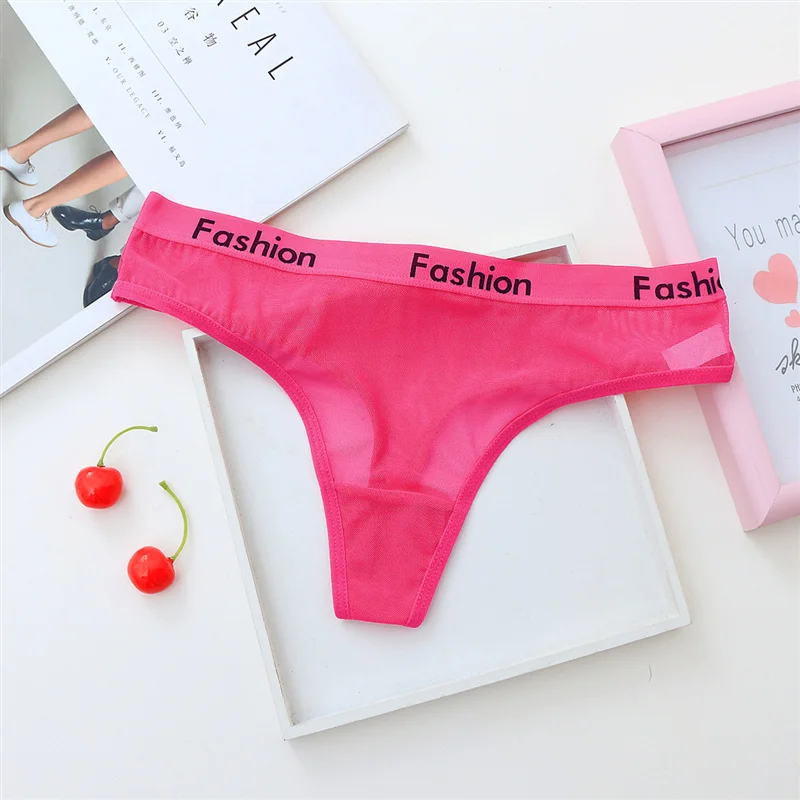Sexy Ladies Cotton Seamless Panties Women Underwear Lingerie G Thongs String Fashion Low Rise Transparent Briefs 29 (6)