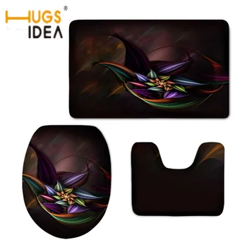 HUGSIDEA Non-slip Soft Toilet Seat Covers 3D Floral Printing Warmer Bathroom Carpets 3 Piece Set WC Area Rugs Toilet Accessories
HUGSIDEA Non-slip Soft Toilet Seat Covers 3D Floral Printing Warmer Bathroom Carpets 3 Piece Set WC Area Rugs Toilet Accessories