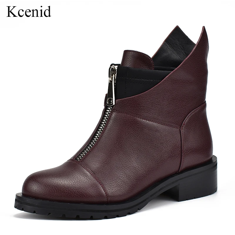 Kcenid Winter casual shoes for women round toe front zipper boots PU motorcycle women ankle boots big size 42 womens shoes 2019
Kcenid Winter casual shoes for women round toe front zipper boots PU motorcycle women ankle boots big size 42 womens shoes 2019