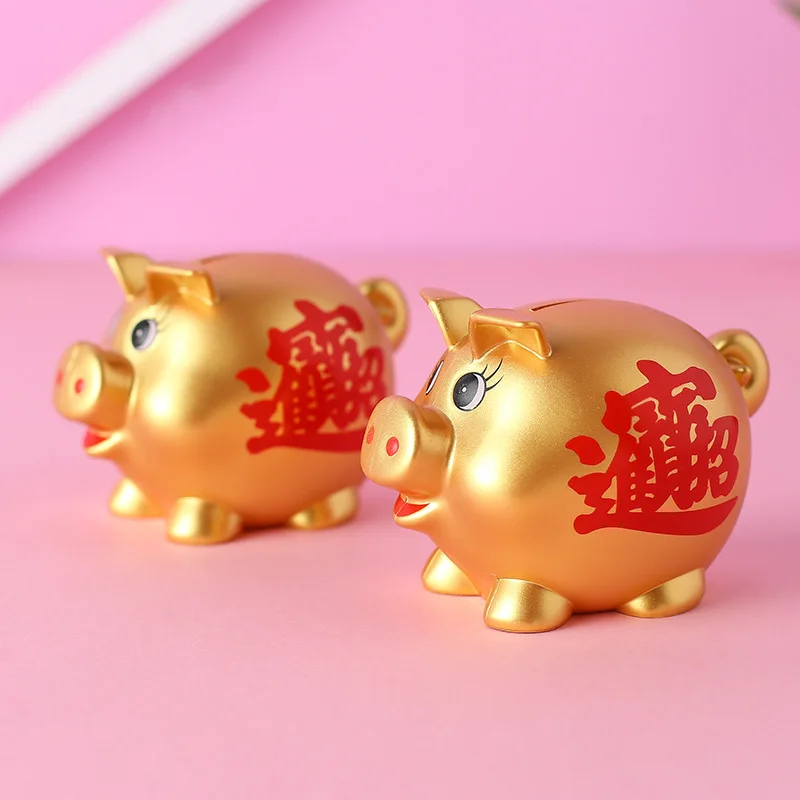 Children Gold Piggy Bank Plastic Money Saving Boxes Case Coins Saving Cute Cartoon Pig Shaped Piggy Banks Home Decoration Craft
Children Gold Piggy Bank Plastic Money Saving Boxes Case Coins Saving Cute Cartoon Pig Shaped Piggy Banks Home Decoration Craft
