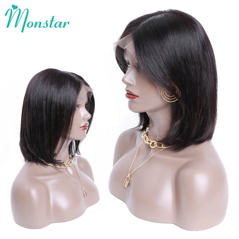 Monstar 150 Density Bob Lace Front Wig 6 - 18 inch Indian 13*6 Pre Plucked Glueless Straight Frontal Wig for Women Free Shipping
Monstar 150 Density Bob Lace Front Wig 6 - 18 inch Indian 13*6 Pre Plucked Glueless Straight Frontal Wig for Women Free Shipping