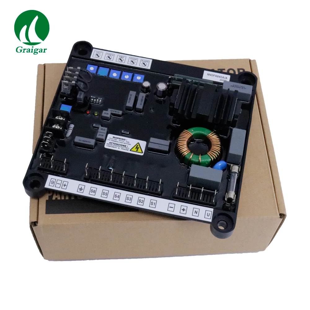 Automatic Voltage Regulator AVR M40FA640A suitable for Three-phase Synchronous Generators
Automatic Voltage Regulator AVR M40FA640A suitable for Three-phase Synchronous Generators