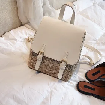 TTOU Women Straw Backpack Panelled Female Summer Beach Rucksack Teenage Girl Backpack Quality Travel Bag Mochilas 4 Colors
TTOU Women Straw Backpack Panelled Female Summer Beach Rucksack Teenage Girl Backpack Quality Travel Bag Mochilas 4 Colors