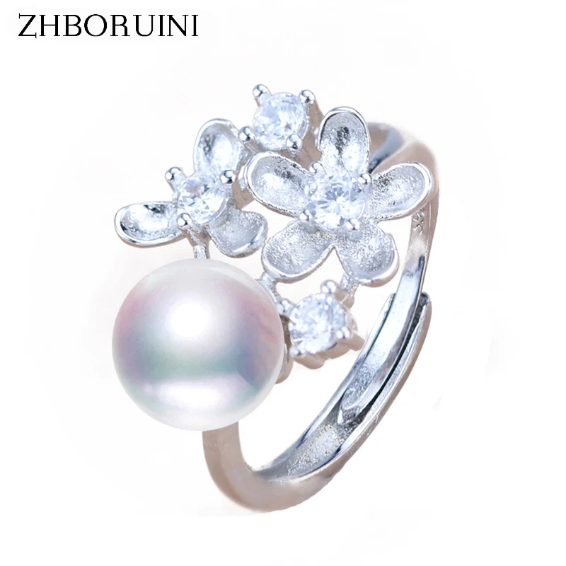 ZHBORUINI Pearl Ring Natural Freshwater Pearl Jewelry 925 Sterling Silver Rings For Women High Guality Flower Wedding Rings Gift
ZHBORUINI Pearl Ring Natural Freshwater Pearl Jewelry 925 Sterling Silver Rings For Women High Guality Flower Wedding Rings Gift