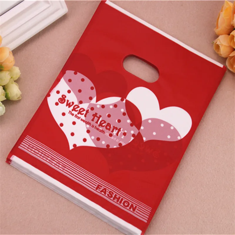 2016 New Design Wholesale 100pcs/lot 20*25cm Red Plastic Package Bag With Double Sweet Heart Wedding Gift Packaging Bags
2016 New Design Wholesale 100pcs/lot 20*25cm Red Plastic Package Bag With Double Sweet Heart Wedding Gift Packaging Bags
