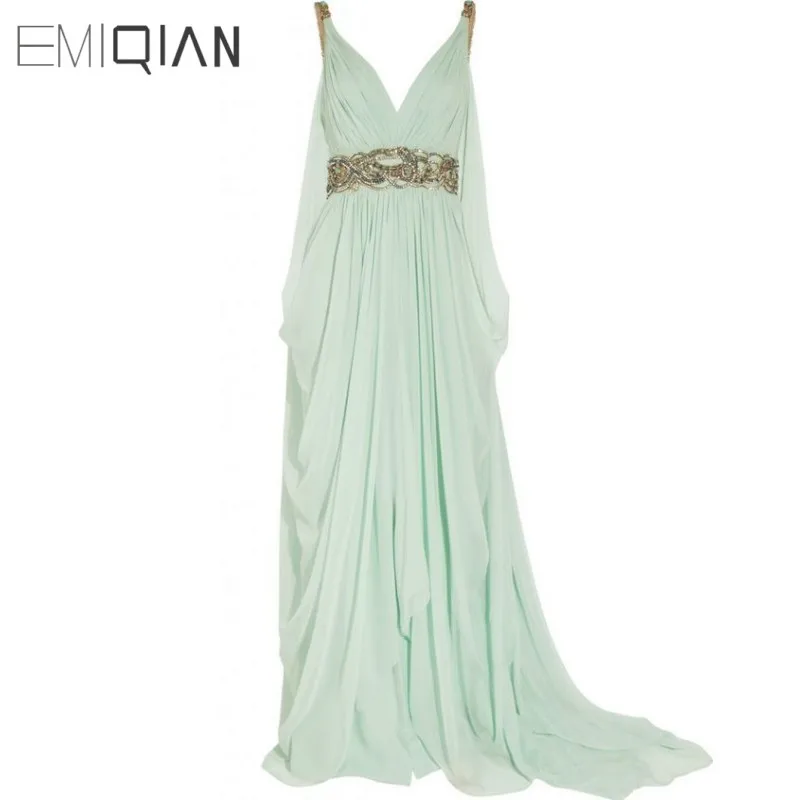 New Fashion Beach V Neck Backless Long Chiffon Pageant Dress Gold Beaded Evening Dress
New Fashion Beach V Neck Backless Long Chiffon Pageant Dress Gold Beaded Evening Dress