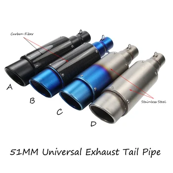 Motorcycle Exhaust Muffler Pipe With DB killer 51mm Universal Stainless Steel Muffler Pipe For Z900 ER6N GSXR 750 KTM 390 R3 R6
Motorcycle Exhaust Muffler Pipe With DB killer 51mm Universal Stainless Steel Muffler Pipe For Z900 ER6N GSXR 750 KTM 390 R3 R6