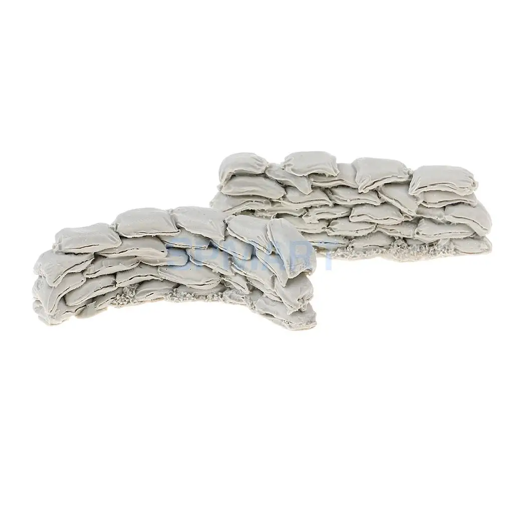 1/35 Scale Resin Millitary Soldier Scenario Accessories Sandbag Walls Combination Resin Kit Sand Model Landscape Scene Toys