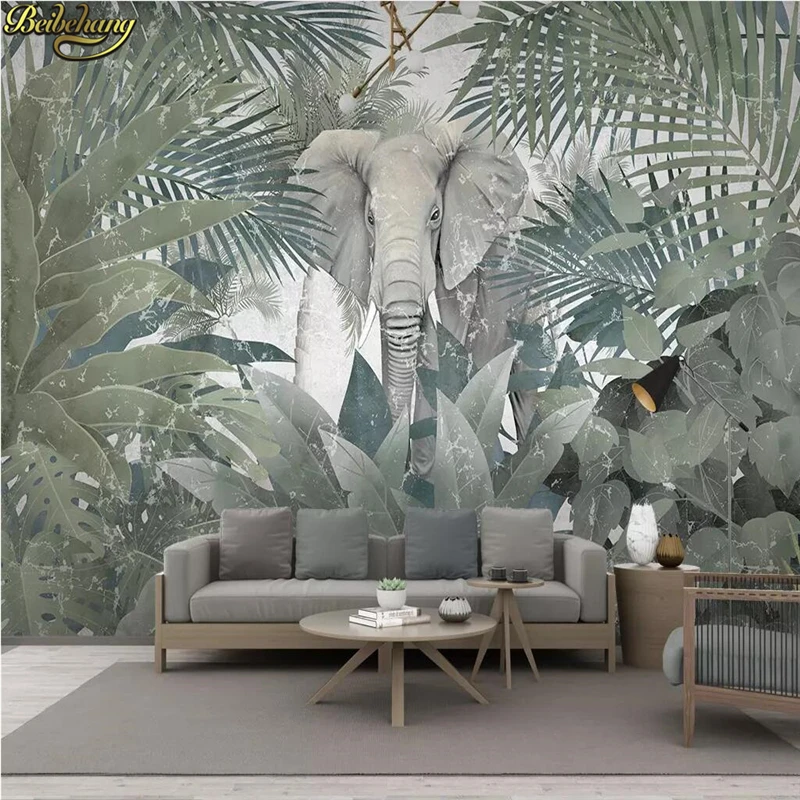 beibehang Custom Nordic tropical plant coconut tree animal elephant photo wallpaper landscape background wall papers home decor
beibehang Custom Nordic tropical plant coconut tree animal elephant photo wallpaper landscape background wall papers home decor