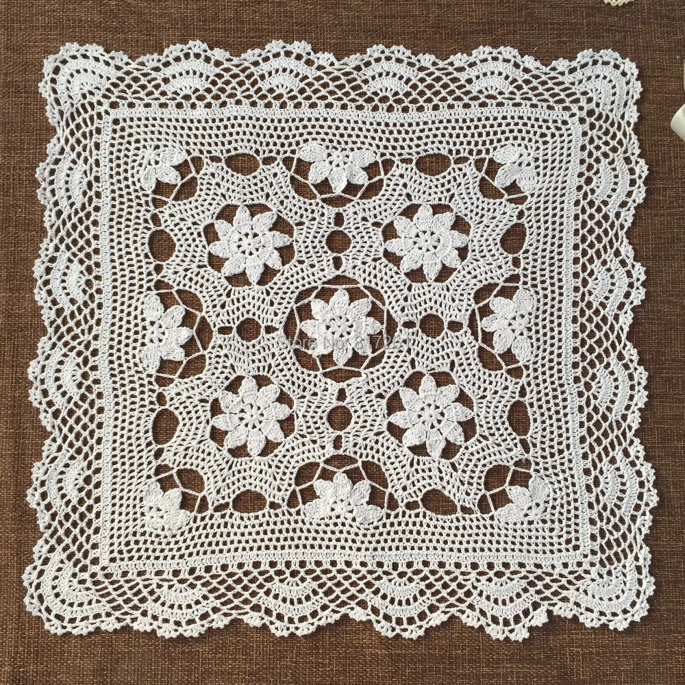 ZAKKA 2015 new fashion cotton crochet lace tablecloth for wedding napkins table cover with flower square dinning table towel mat
ZAKKA 2015 new fashion cotton crochet lace tablecloth for wedding napkins table cover with flower square dinning table towel mat