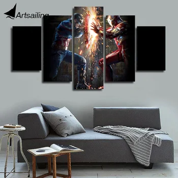 5 panels HD Printed captain america civil war Painting Canvas Print room decor print poster picture canvas Free shipping/ny-4571
5 panels HD Printed captain america civil war Painting Canvas Print room decor print poster picture canvas Free shipping/ny-4571