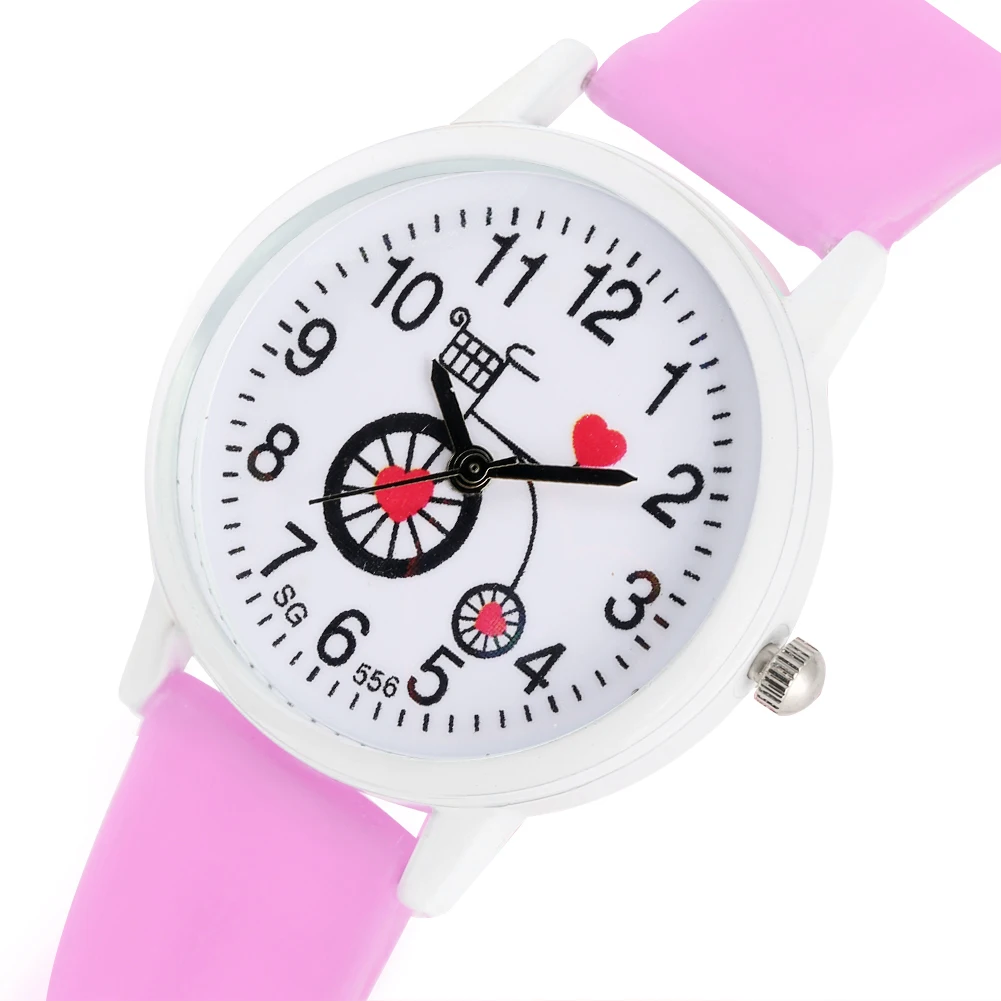 Cute Candy Color Quartz Pink Heart-shaped Pattern Dial Children Watches for Boys Girls Small White Arabic Number Dial Kids Watch
Cute Candy Color Quartz Pink Heart-shaped Pattern Dial Children Watches for Boys Girls Small White Arabic Number Dial Kids Watch