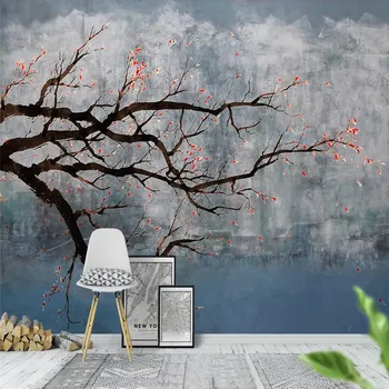 Custom wallpaper new Chinese style elegant hand-painted garden oil painting plum TV background wall - mural waterproof material
Custom wallpaper new Chinese style elegant hand-painted garden oil painting plum TV background wall - mural waterproof material