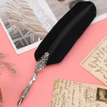 Calligraphy Pen 'stationery For School' Vintage Classical Fountain Pen Sign Pen Calligraphy Feather Quill Dip Pen Writing Ink
Calligraphy Pen 'stationery For School' Vintage Classical Fountain Pen Sign Pen Calligraphy Feather Quill Dip Pen Writing Ink