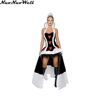 Adult Women Halloween Costume Gothic Dress Red Heart Queen of Uniforms Devil Masquerade Suits Dress & Cloak
Adult Women Halloween Costume Gothic Dress Red Heart Queen of Uniforms Devil Masquerade Suits Dress & Cloak