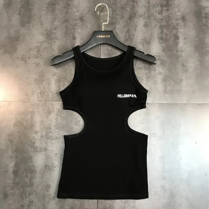 2019 New Fashion Letter Embroidery Beautiful Slim Tank Top Sexy Leaky Waist Chest Cushion Vest Women Girls Basic Shirt
2019 New Fashion Letter Embroidery Beautiful Slim Tank Top Sexy Leaky Waist Chest Cushion Vest Women Girls Basic Shirt