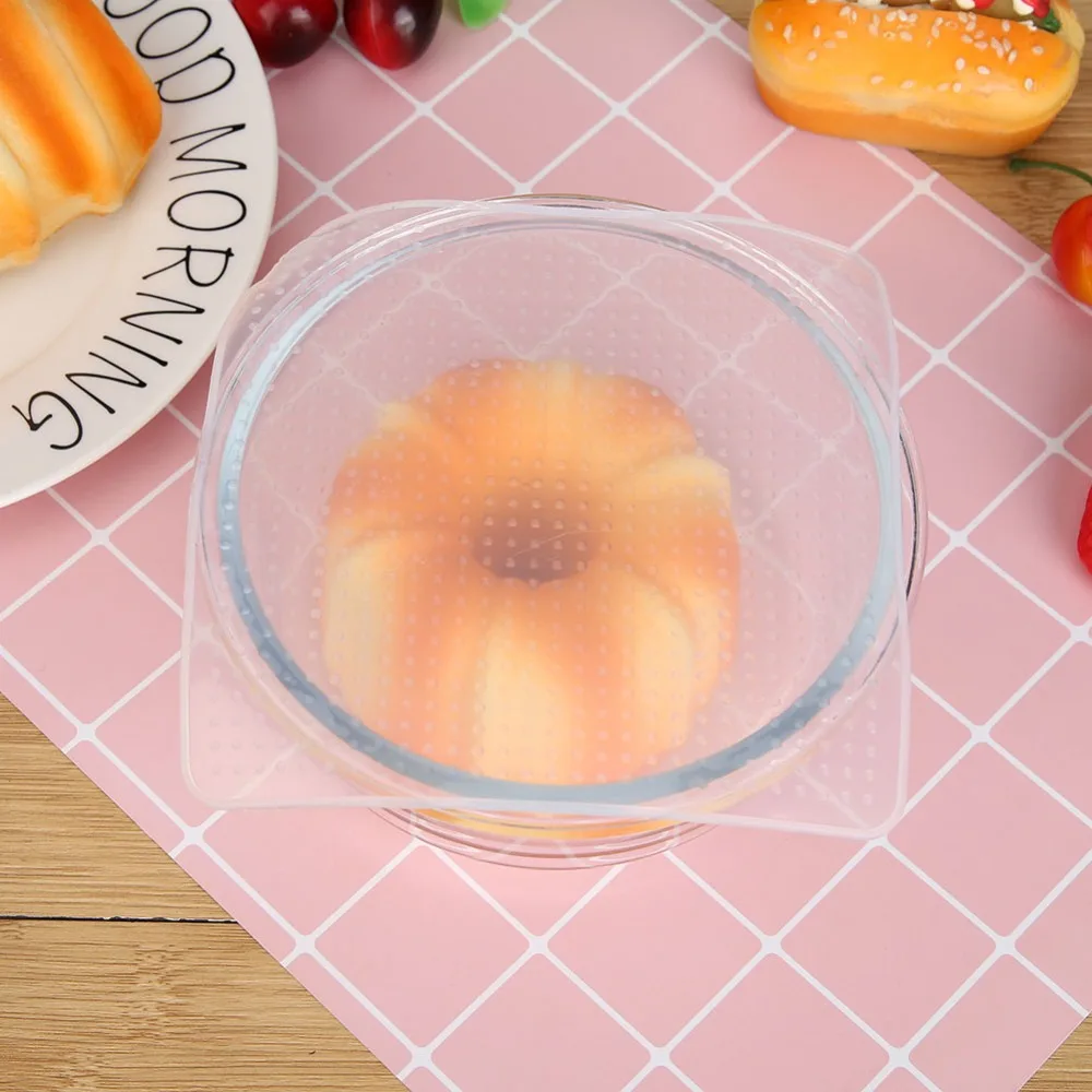 4pcs Food Fresh Keeping Saran Wrap Kitchen Tools Reusable Silicone Food Wraps Seal Vacuum Cover Stretch Lid Kitchen Accessories
4pcs Food Fresh Keeping Saran Wrap Kitchen Tools Reusable Silicone Food Wraps Seal Vacuum Cover Stretch Lid Kitchen Accessories