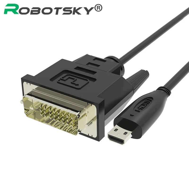 Robotsky Micro HDMI to DVI 24+1 Converter Adapter Gold-plated HDTV Video Transfer Cable For PC Tablet Camera Notebook
Robotsky Micro HDMI to DVI 24+1 Converter Adapter Gold-plated HDTV Video Transfer Cable For PC Tablet Camera Notebook