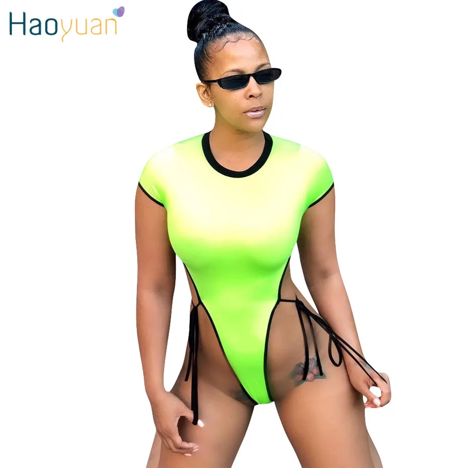 HAOYUAN Neon Yellow Orange Sexy Bodysuits Women One Piece Summer Swimsuit Overalls Ladies Slim Fit Beach Boho Playsuit Rompers
HAOYUAN Neon Yellow Orange Sexy Bodysuits Women One Piece Summer Swimsuit Overalls Ladies Slim Fit Beach Boho Playsuit Rompers