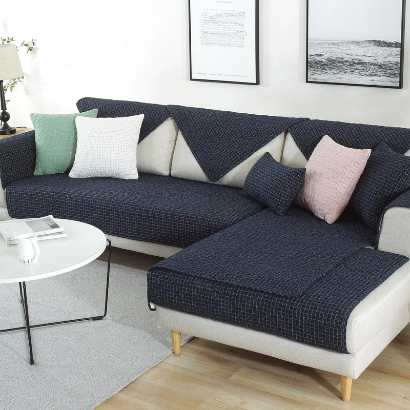 Anti-skid Plaid Sofa Cover Modern Decorative Sofa Slipcover Four Seasons Slip Resistent Corner Sectional Sofa Couch Cover
Anti-skid Plaid Sofa Cover Modern Decorative Sofa Slipcover Four Seasons Slip Resistent Corner Sectional Sofa Couch Cover