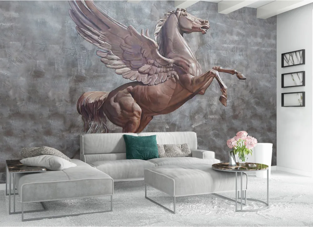 3D Waterproof Self-adhesive Wall Stickers TV Backdrop Wall Mural Hotel Living Room Wallpaper Horse
3D Waterproof Self-adhesive Wall Stickers TV Backdrop Wall Mural Hotel Living Room Wallpaper Horse