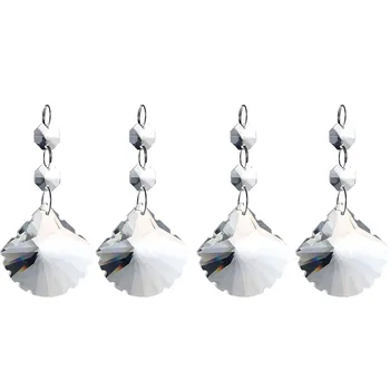 50 # Scallop Pendant With Silver Round Buckle Crystal Prisms Chandelier Parts Wedding Hanging Decor Party DIY Decorate Tool
50 # Scallop Pendant With Silver Round Buckle Crystal Prisms Chandelier Parts Wedding Hanging Decor Party DIY Decorate Tool