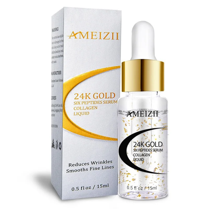 24K Gold Six Peptides Essence Whitening Anti-acne Anti-blackhead Hyaluronic Acid Liquid @ME88
24K Gold Six Peptides Essence Whitening Anti-acne Anti-blackhead Hyaluronic Acid Liquid @ME88