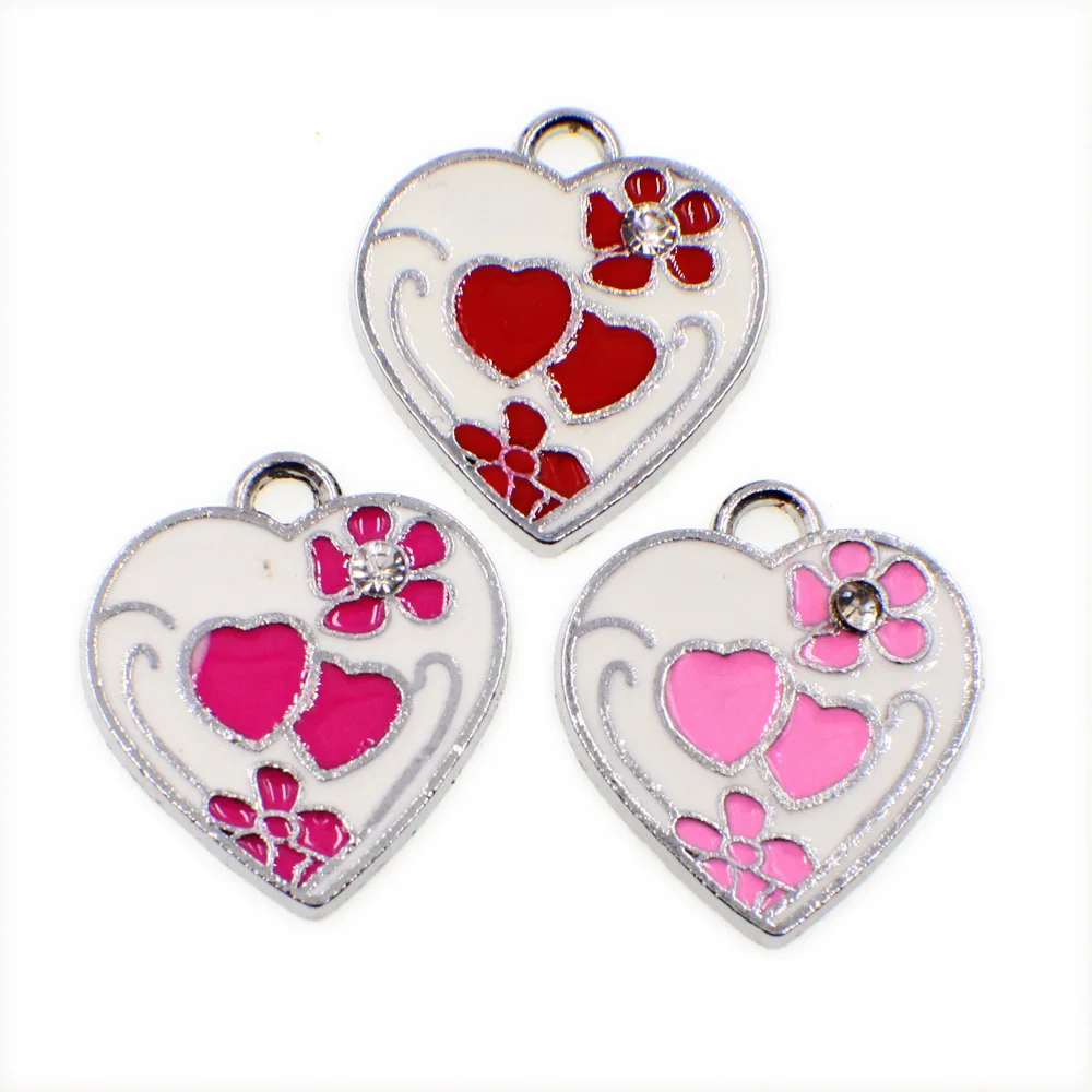 Gorgeous Crystal Flower Heart Pendant Enamel Charms Enamel DIY Accessories For Handmade Women Jewelry Necklace Bracelets
Gorgeous Crystal Flower Heart Pendant Enamel Charms Enamel DIY Accessories For Handmade Women Jewelry Necklace Bracelets