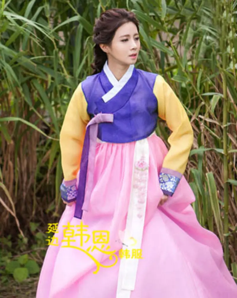2020 Top Hanbok Dress Custom Made Korean Traditional Woman Hanbok Korean National Costume Party Game Dress
2020 Top Hanbok Dress Custom Made Korean Traditional Woman Hanbok Korean National Costume Party Game Dress