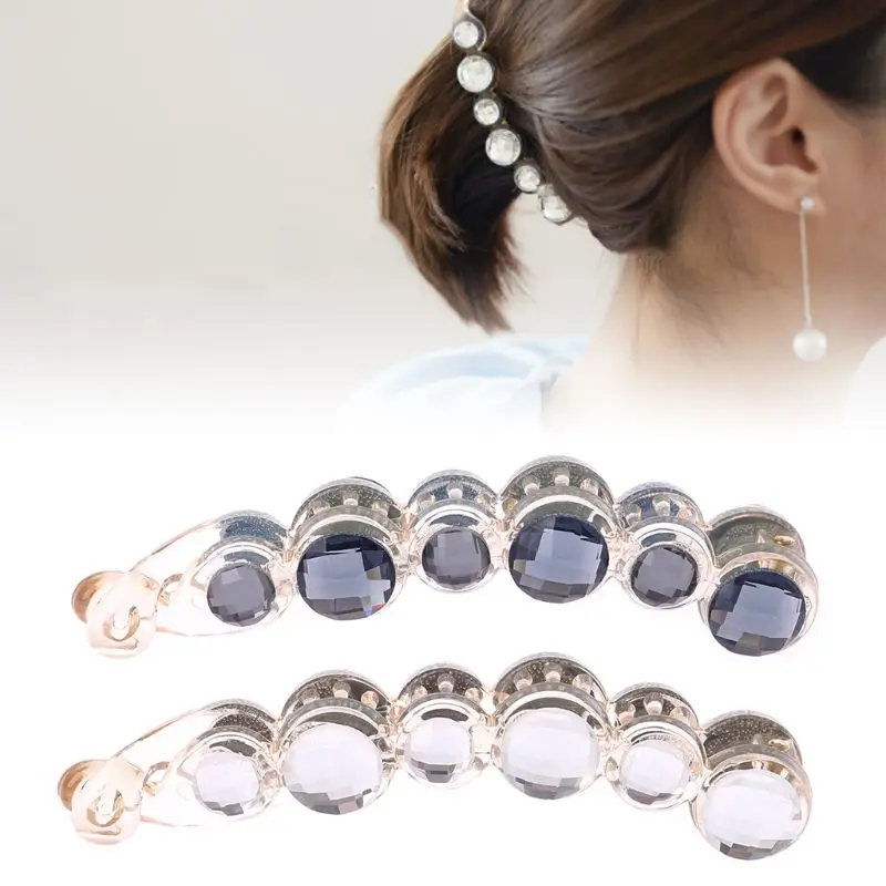Women Lady Fashion Hair Clip Shining Rhinestone Hair Holder Banana Shape Hair Pin Headwear Accessories
Women Lady Fashion Hair Clip Shining Rhinestone Hair Holder Banana Shape Hair Pin Headwear Accessories