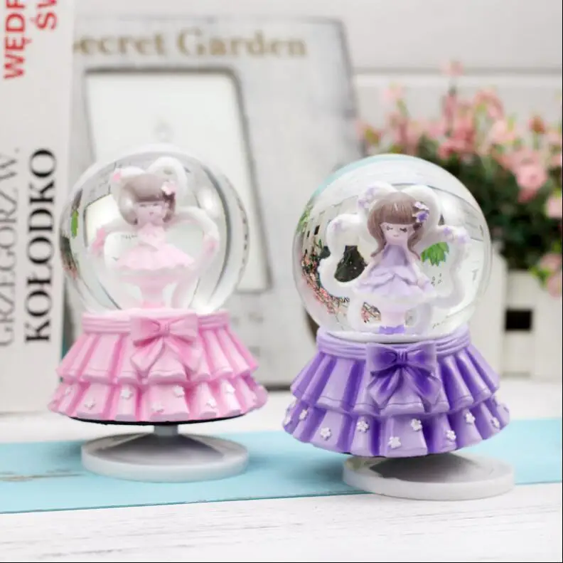 DYZ 807++++Creative flower fairy crystal ball romantic lovers music box handicraft decoration |