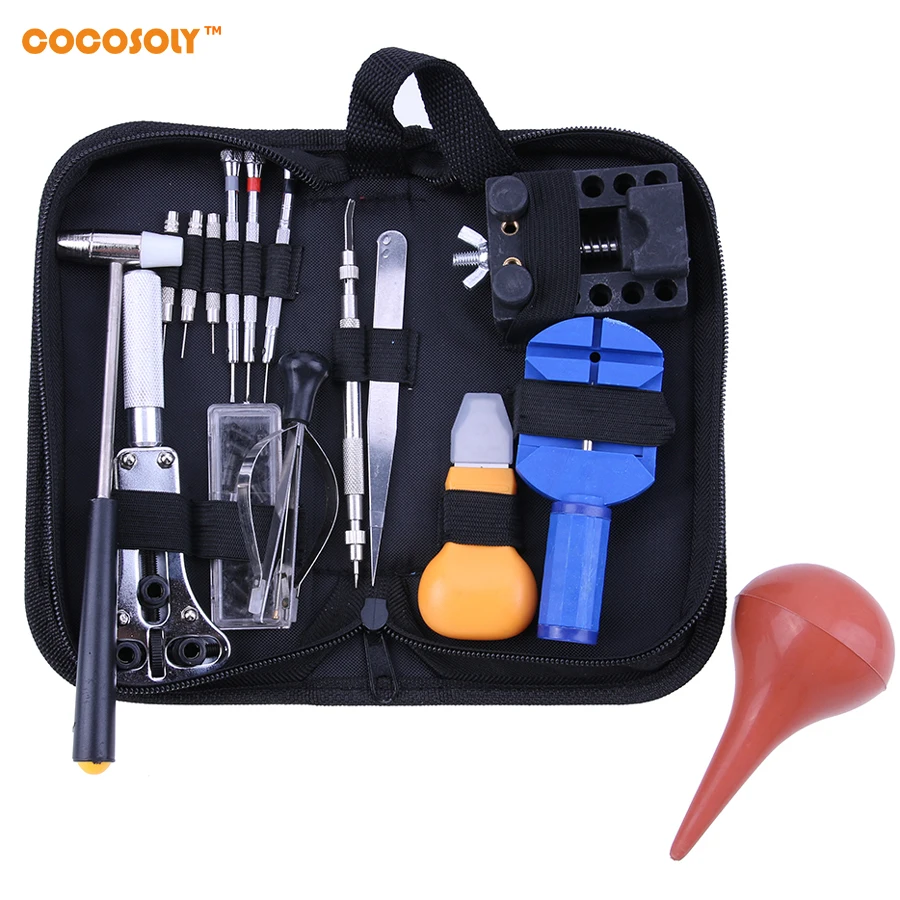Cocosoly 16pcs Watch Repair Tool Kit Set Watch Link Pin Remover Case Opener Spring Bar Screwdriver Tweezer Watchmaker
Cocosoly 16pcs Watch Repair Tool Kit Set Watch Link Pin Remover Case Opener Spring Bar Screwdriver Tweezer Watchmaker