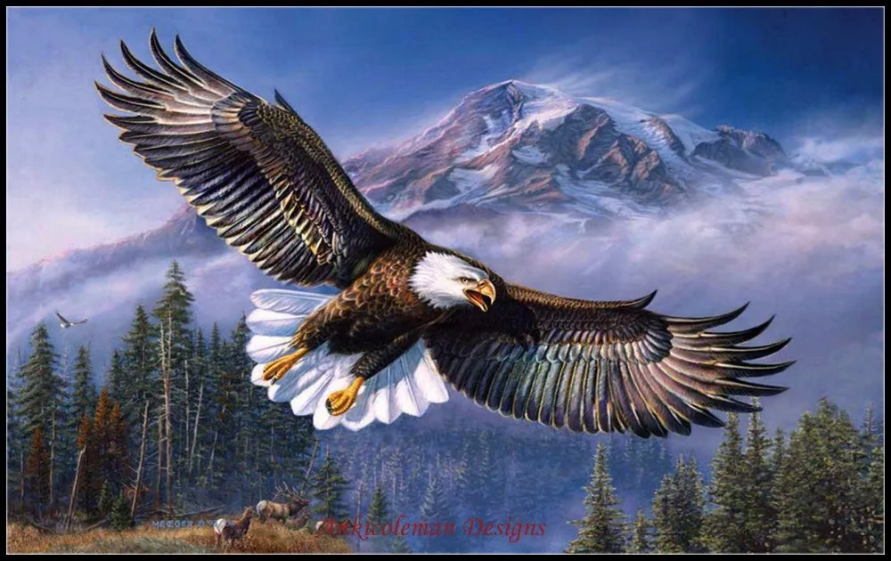 Embroidery Counted Cross Stitch Kits Needlework - Crafts 14 ct DMC DIY Arts Handmade Decor - Eagle in Flight
Embroidery Counted Cross Stitch Kits Needlework - Crafts 14 ct DMC DIY Arts Handmade Decor - Eagle in Flight