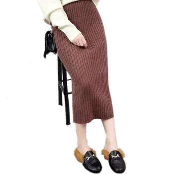 Cheap 2018 Stretchable Autumn Winter Knitted Pencil Skirt Long Saia Femme High Waist Long Skirts Womens Back Split Wool Faldas
Cheap 2018 Stretchable Autumn Winter Knitted Pencil Skirt Long Saia Femme High Waist Long Skirts Womens Back Split Wool Faldas