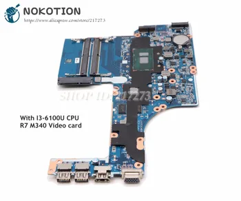 NOKOTION For HP Probook 450 G3 Laptop Motherboard DAX63CMB6D1 15.6'' MAIN BOARD SR2EU i3-6100U Radeon R7 M340 graphics
NOKOTION For HP Probook 450 G3 Laptop Motherboard DAX63CMB6D1 15.6'' MAIN BOARD SR2EU i3-6100U Radeon R7 M340 graphics