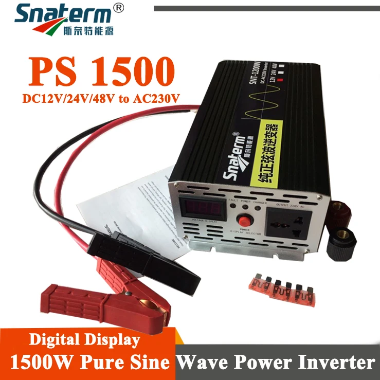 High frequency 1500W Pure sine wave power inverter with LCD display for Solar Energy System DC12/24/48V AC220 50HZ/60HZ
High frequency 1500W Pure sine wave power inverter with LCD display for Solar Energy System DC12/24/48V AC220 50HZ/60HZ