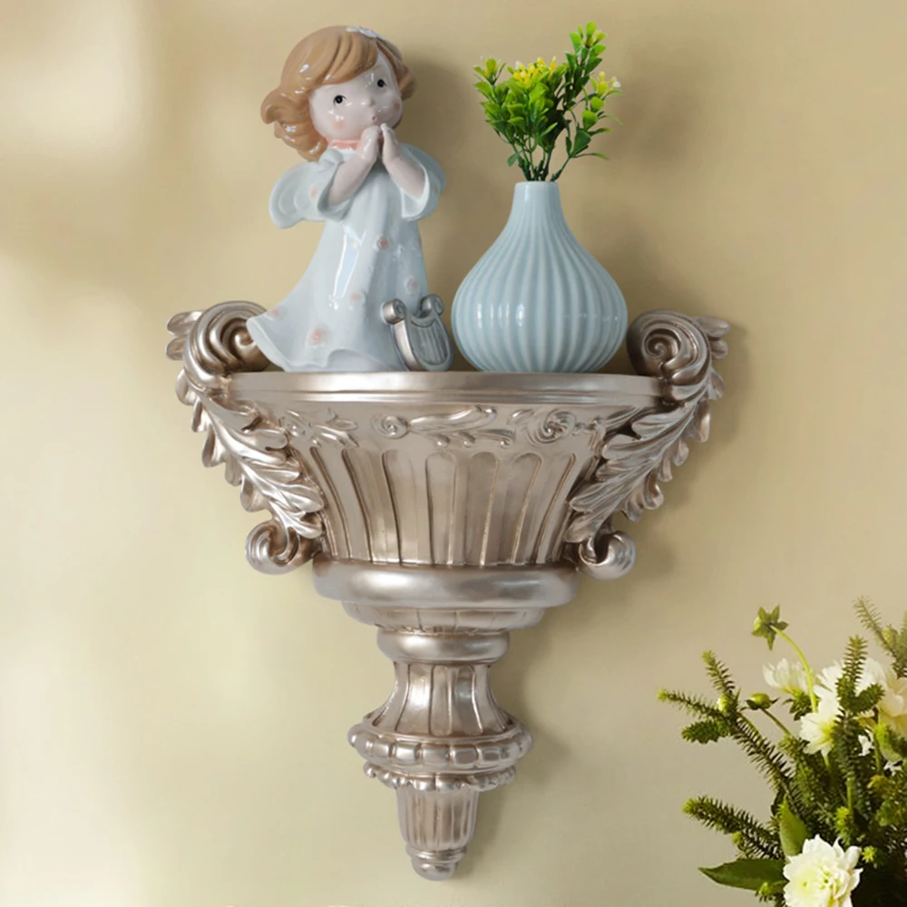 European Home Decorative Wall Hanging Resin Shelf Vase 3D Wall Rack Holder Livingroom Mural Decor Crafts Bathroom Shelf Storage
European Home Decorative Wall Hanging Resin Shelf Vase 3D Wall Rack Holder Livingroom Mural Decor Crafts Bathroom Shelf Storage