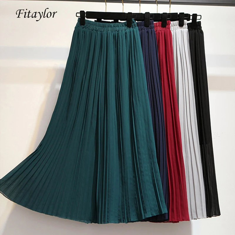 Fitaylor Chiffon Wide Leg Pants Women Casual High Waist Summer Pleated Ankle-length Pants Loose Fashion Ladies Trousers
Fitaylor Chiffon Wide Leg Pants Women Casual High Waist Summer Pleated Ankle-length Pants Loose Fashion Ladies Trousers