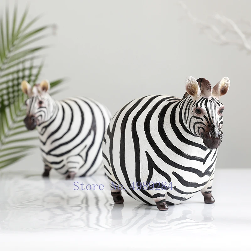 Nordic Creative Resin animal Fat zebra Modern crafts accessories Home living room Children's room animal decoration
Nordic Creative Resin animal Fat zebra Modern crafts accessories Home living room Children's room animal decoration