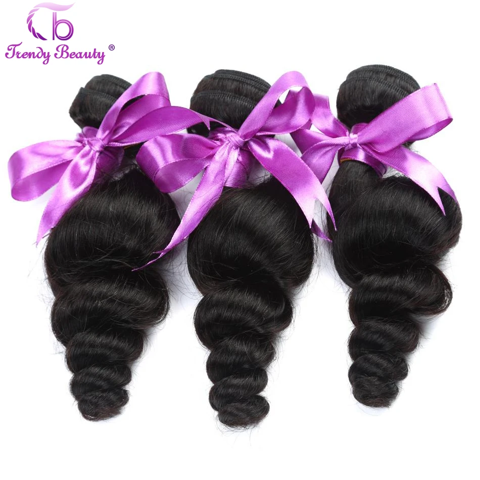 Trendy Beauty Brazilian Loose Wave 100% Human Hair Weave Bundles 3pcs Natural Black Color Can be Dye Free Shipping 8-30 inches
Trendy Beauty Brazilian Loose Wave 100% Human Hair Weave Bundles 3pcs Natural Black Color Can be Dye Free Shipping 8-30 inches